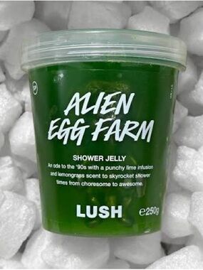 LUSH Cosmetics Alien Egg Farm Shower Jelly - Citrus Jelly Body Wash Soap